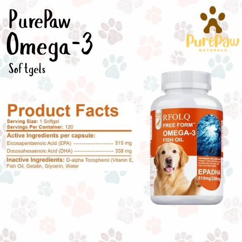 PurePaw Omega-3 Softgels